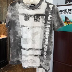Diesel Monochrome Graphic Tee